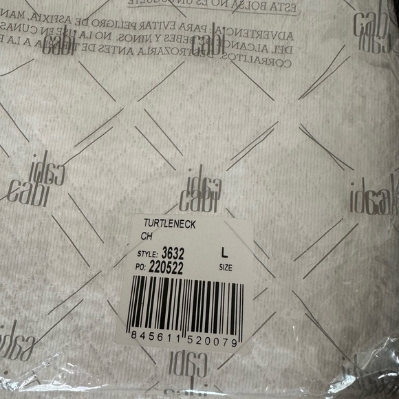 CABI short sleeve A-line grey turtleneck top size L - Picture 5 of 8